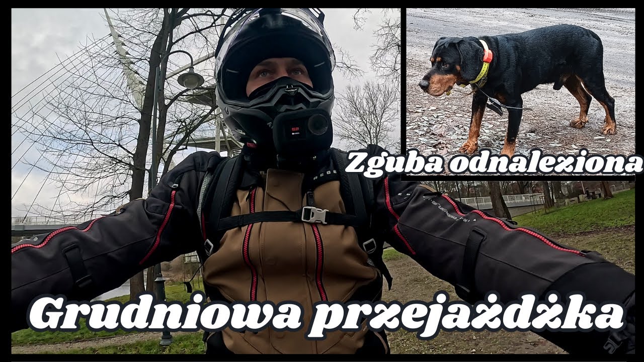 Motocyklem wokół komina w Grudniu i zagubiony Pies #106 Małaturystyka