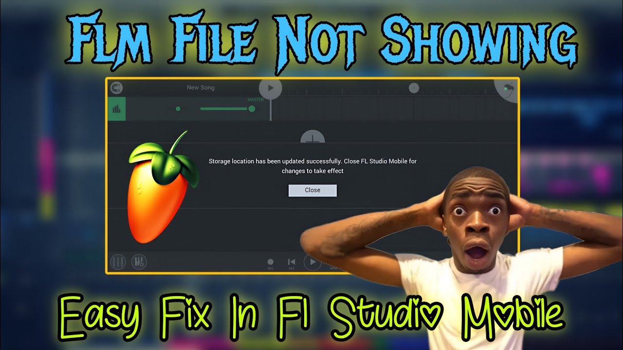 FL Studio Mobile FLM File Not Showing | Easy Storage Fix (2025) Sahzadaplayz