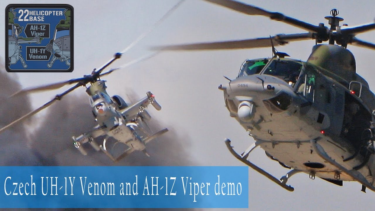 🇨🇿 Czech Air Force UH-1Y Venom and AH-1Z Viper demo - Armády Českej republiky 🇨🇿
