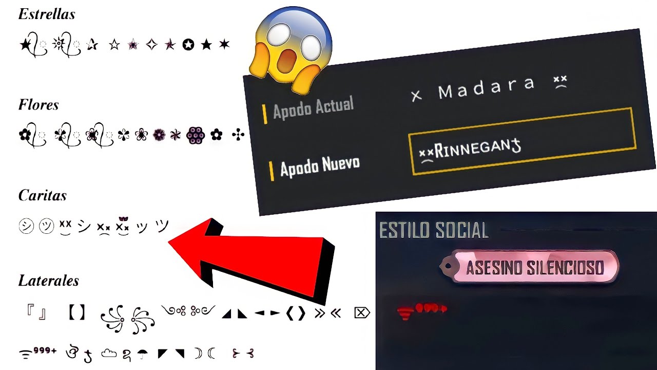 ✅Super Pack de Símbolos para tu Nombre y Descripción en Free Fire😱 Símbolos insanos de Free Fire