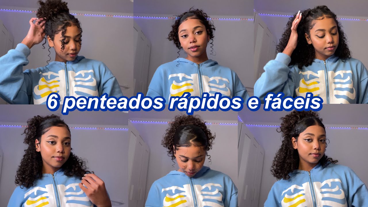 6 penteados rápidos e fáceis 💙|pt.3