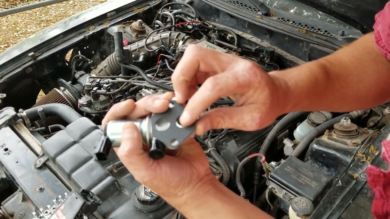 How to install idle air control valve on a 1998 mustang gt