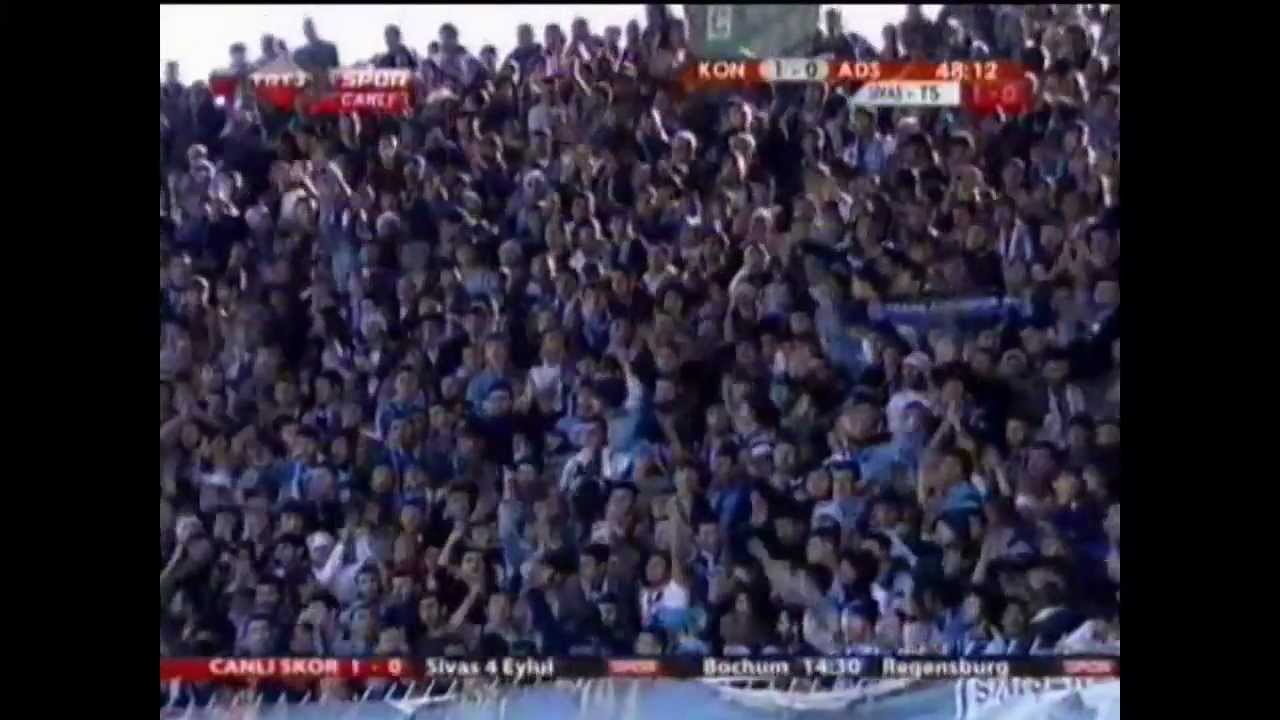 KONYA ADANA DEMİRSPOR TRT SPİKERİ YİNE TRİBÜNLERİ ANLATTI