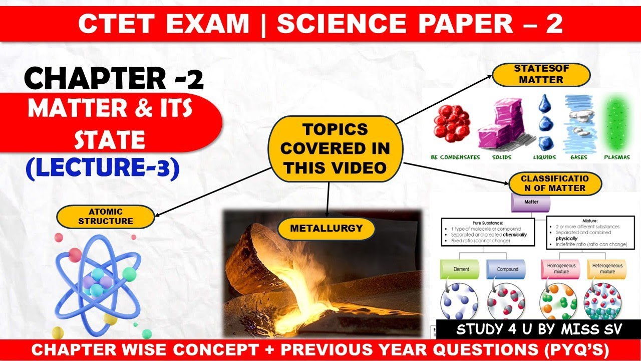 Ctet science paper 2 |matter and it's state | Ctet 2024 | by miss sv mam