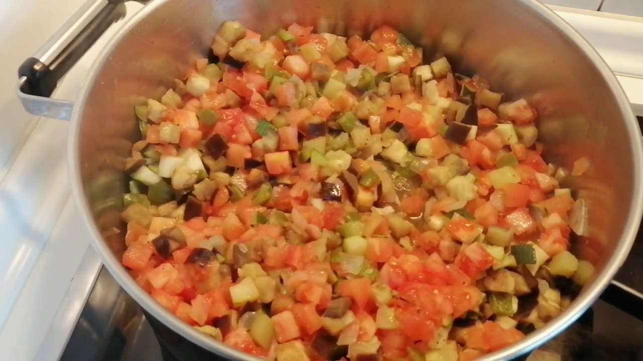 Pisto con garbanzos