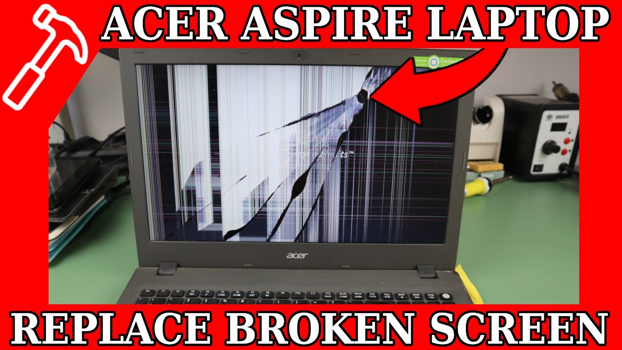 Replacing the broken Display on the Laptop - Acer Aspire E5-573 Model No. N15Q1