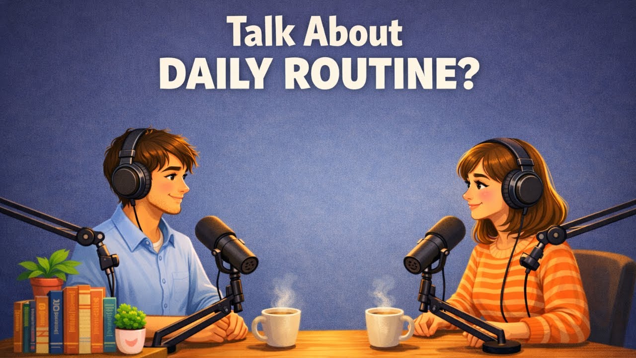 Talk About Daily Routine in English | English Podcast for Easy Conversation in Daily Life