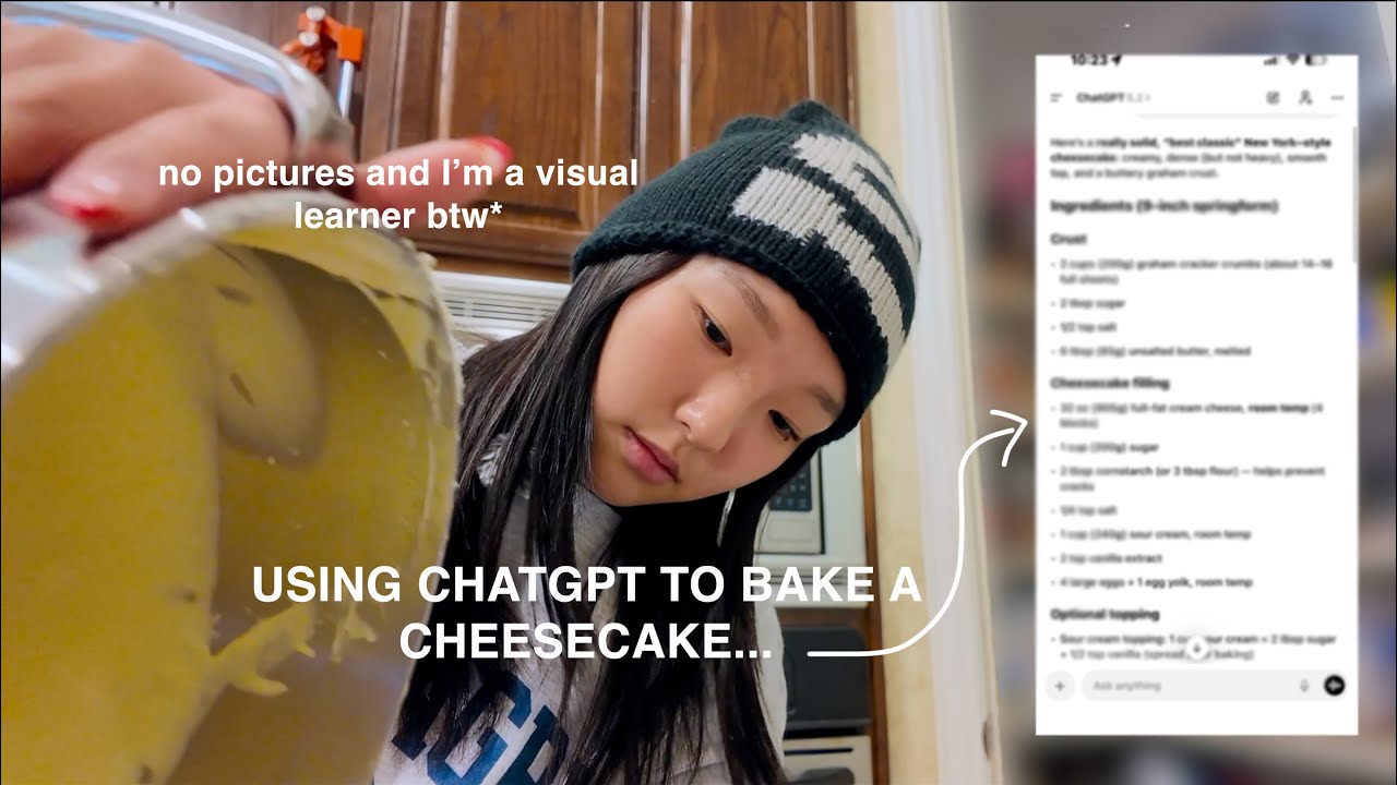 following a cheesecake recipe from chatgpt...