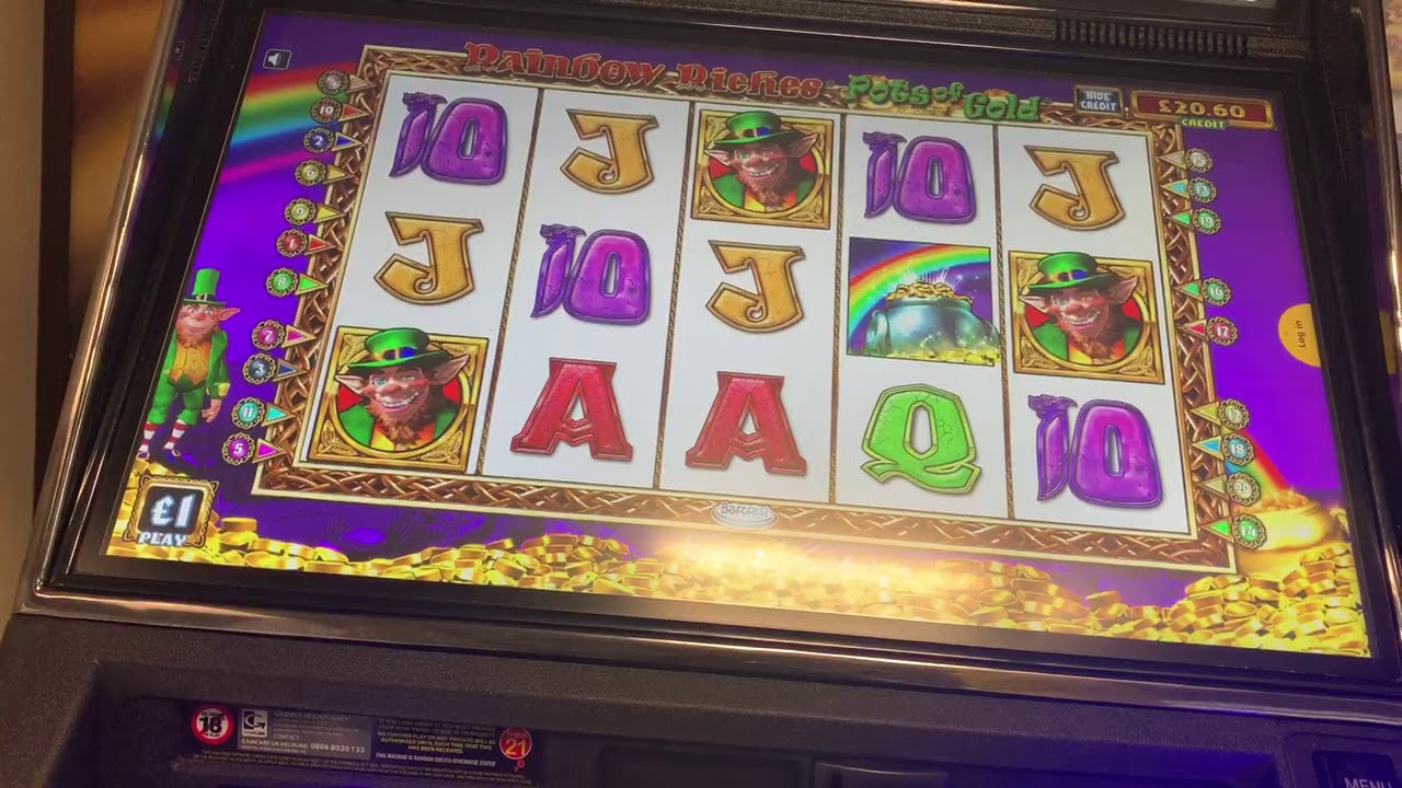 Bookie slots - Rainbow Riches Pots of Gold, gameplay features and gambles