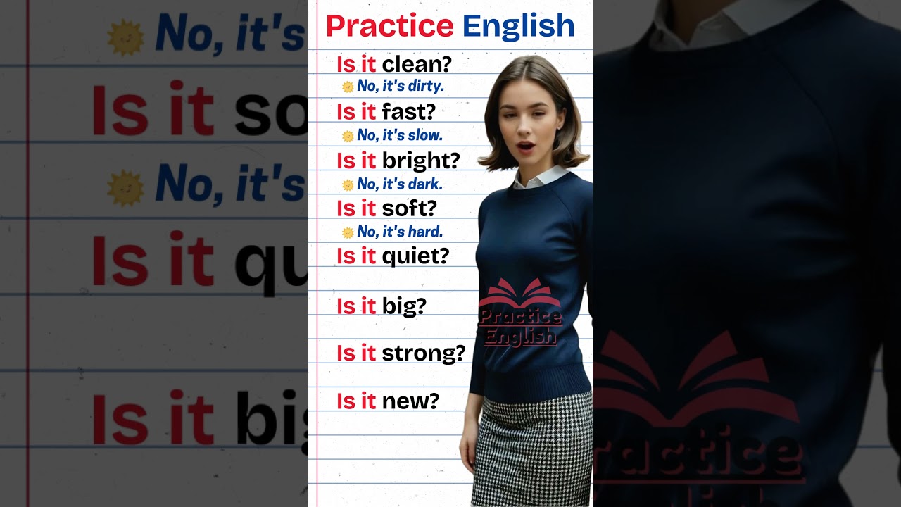 ✅ Can You Guess the Opposite  Fun English Practice!  #practiceenglish