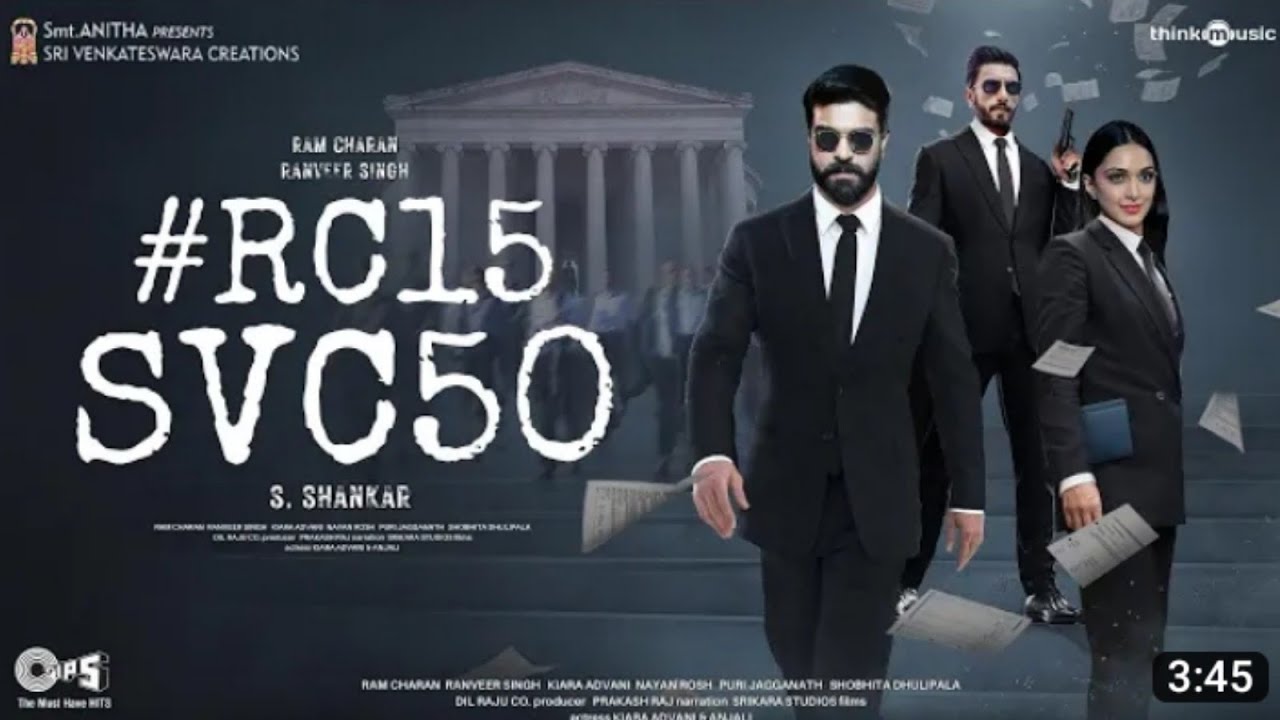 RC15 Teaser 2023 | (RC15) | Ram Charan | Ranveer Singh | Kaira Advani | #svc50 trailer