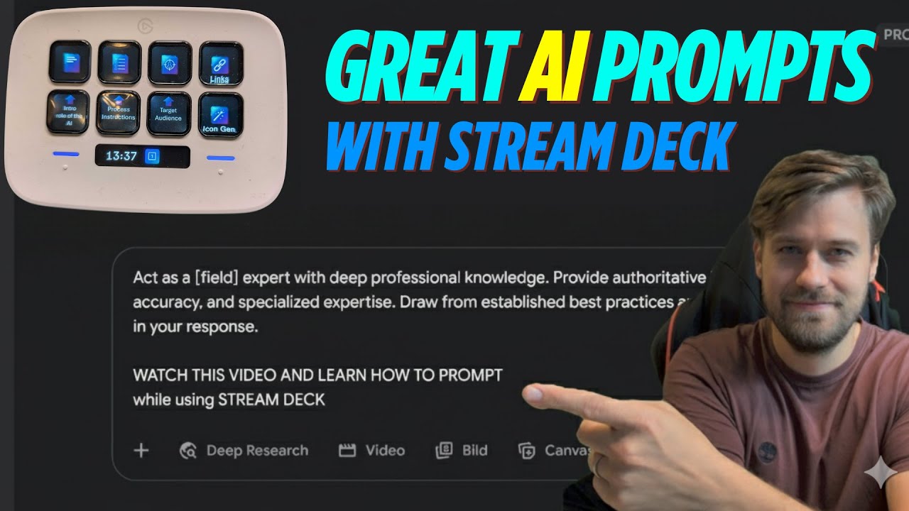 How to create amazing AI Prompts | with Stream Deck #ai #llm #chatgpt