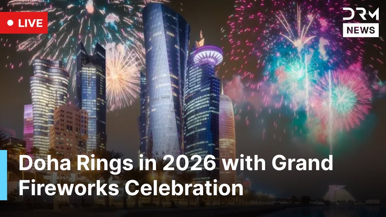 LIVE: Qatar Welcomes 2026 with Spectacular Fireworks at Lusail Boulevard &ndash; Doha Celebrations | AQ1G