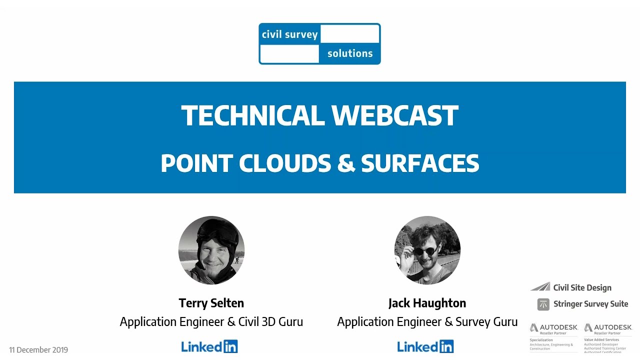 Civil Survey Solutions - Webcast: Point Clouds & Surfaces