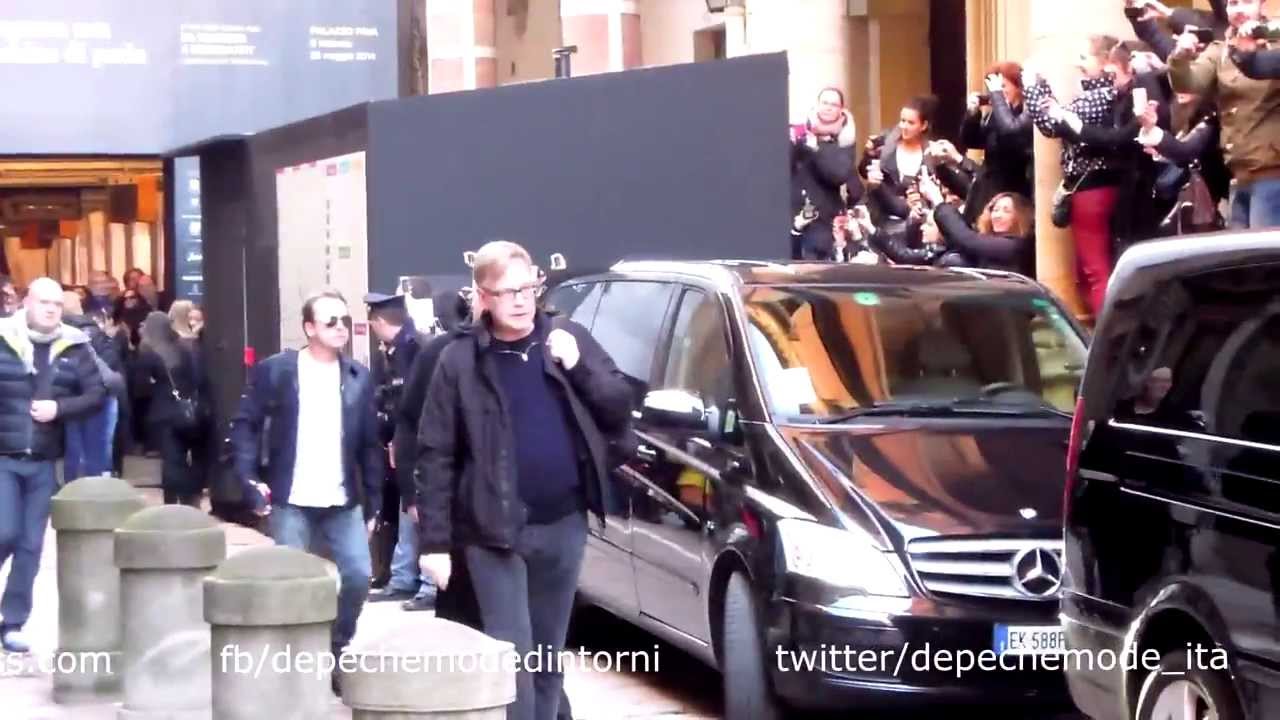 Depeche Mode: Dave Gahan Martin Gore Andrew Fletcher hotel - Bologna 23.02.14