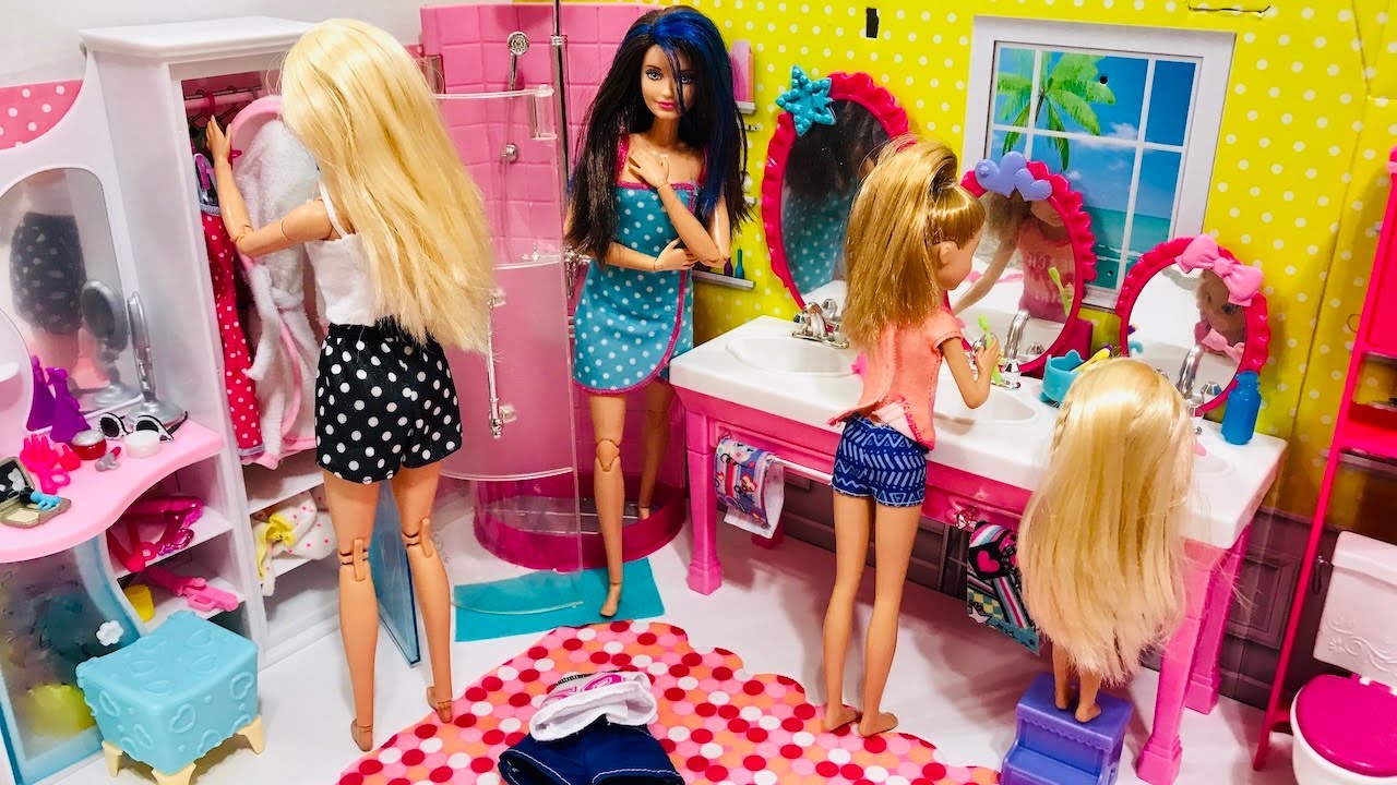 Barbie Chelsea Stacie Skipper Morning Routine!!