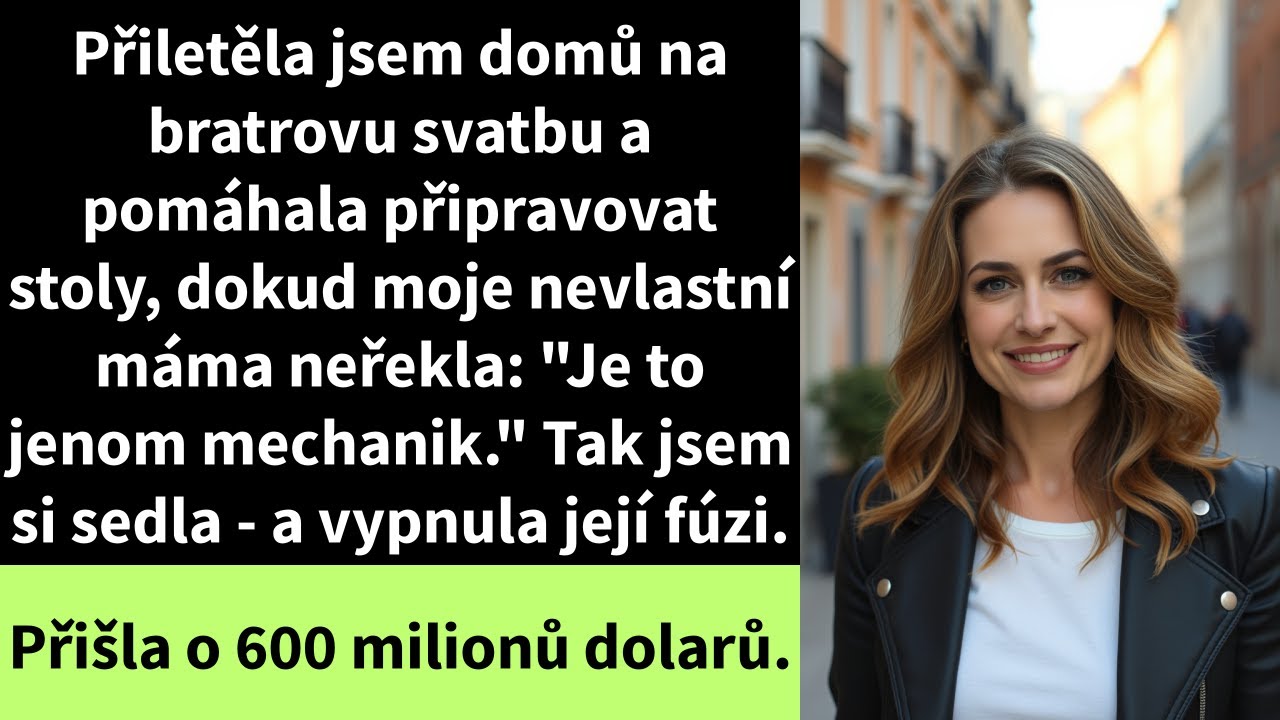 Přiletěla jsem domů na bratrovu svatbu a pomáhala připravovat stoly, dokud moje nevlastní máma