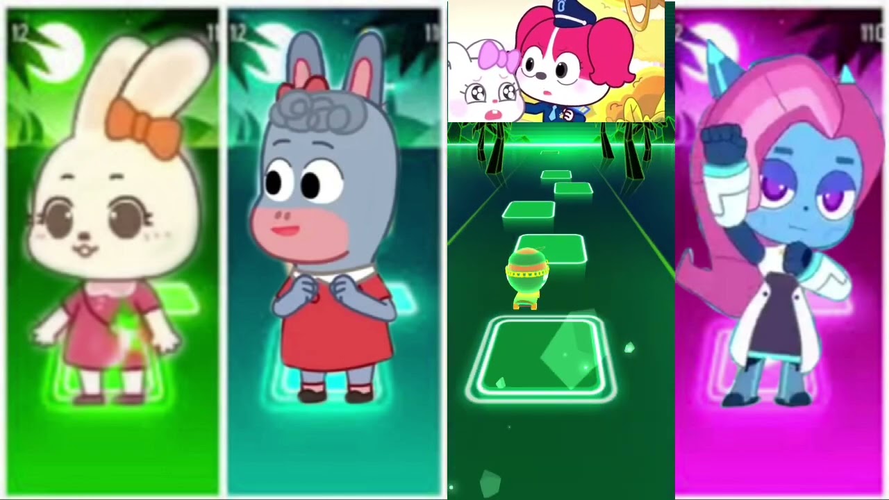 Sheriff Labrador 🆚Police Officer 🆚 Sheriff Papillon 🆚 Sheriff Labrador 🎶 Tiles Hop EDM Rush214
