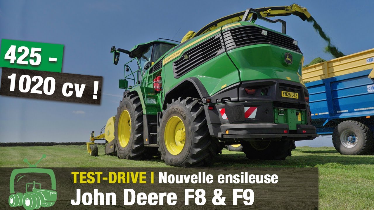 John Deere F8 / F9 Test-Drive Ensileuses  | Nouveaut&eacute; : 425 &agrave; 1020 ch | Machines agricoles