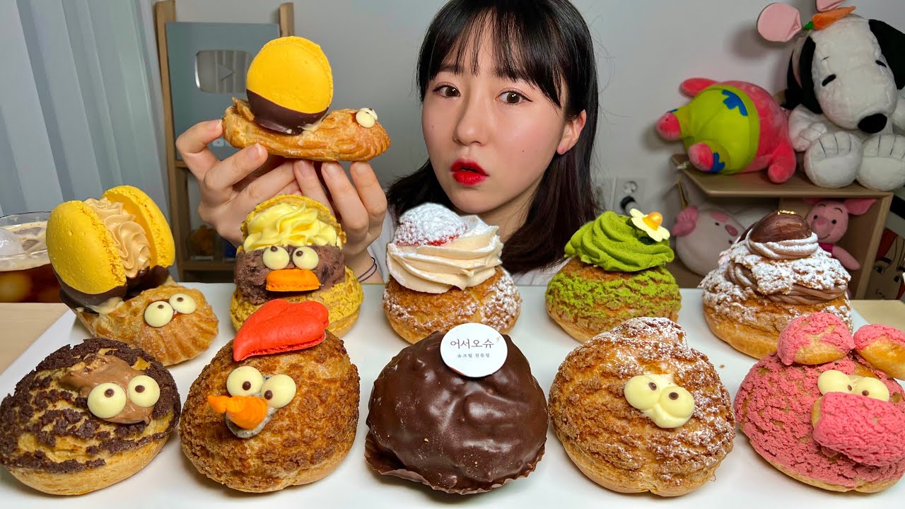 성남 어서오슈 쿠키슈🧁 슈크림빵 디저트 먹방 Dessert Mukbang