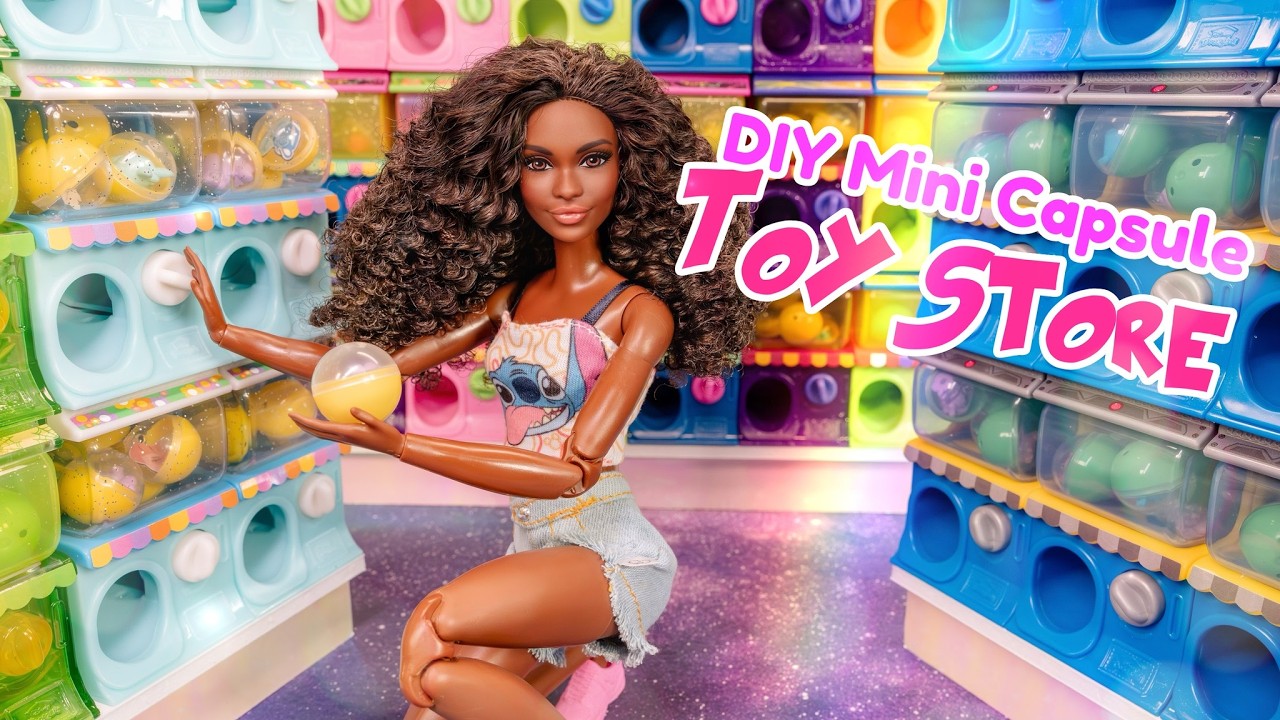 Make A Mini Capsule Toy Store | 50 Disney Doorables Whatcha Gotcha Machines