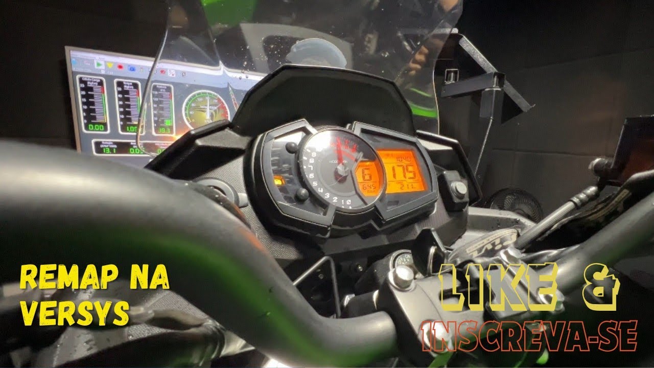 Remap na Versys 300, primeiro resultado moto toda original.