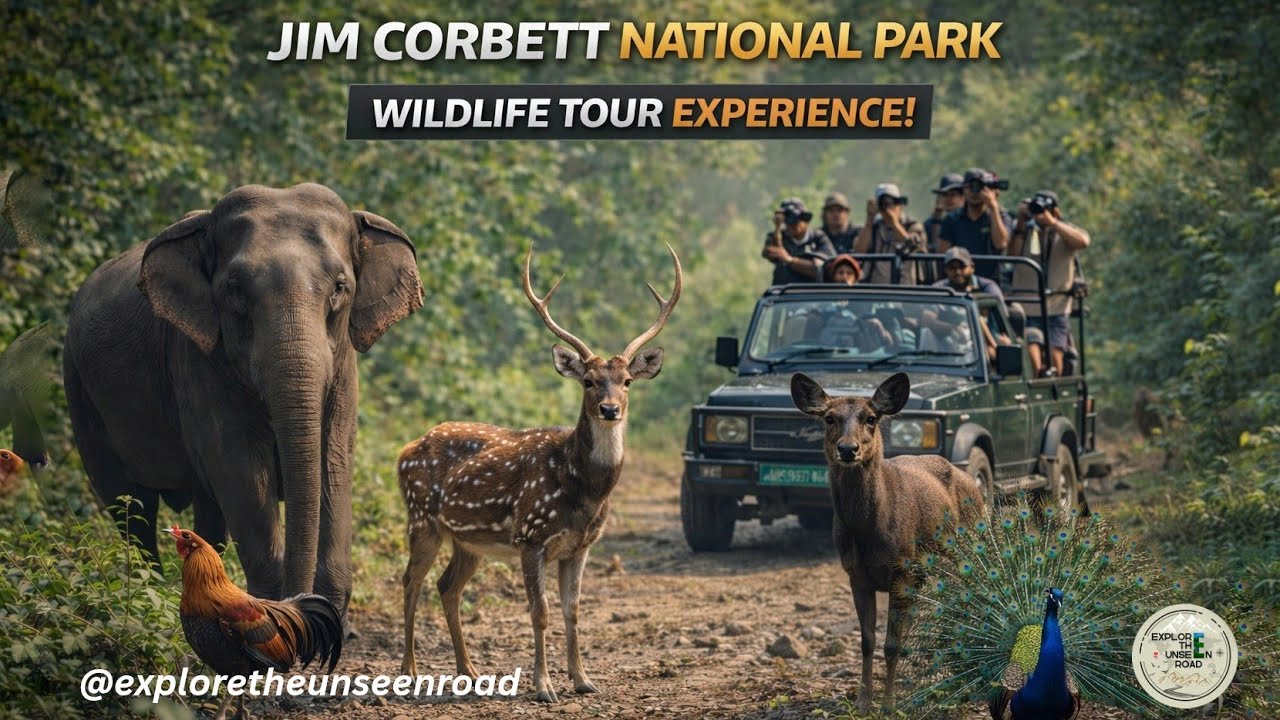 Wildlife Safari at Jim Corbett National Park 🐅 | Tiger Almost Spotted!