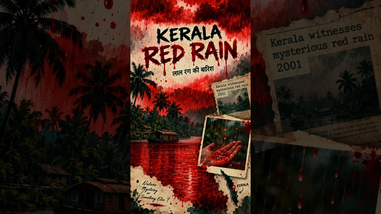 Kerala Red Rain &mdash; Ye Baarish Laal Kyun Thi? 😳🌧️#shorts