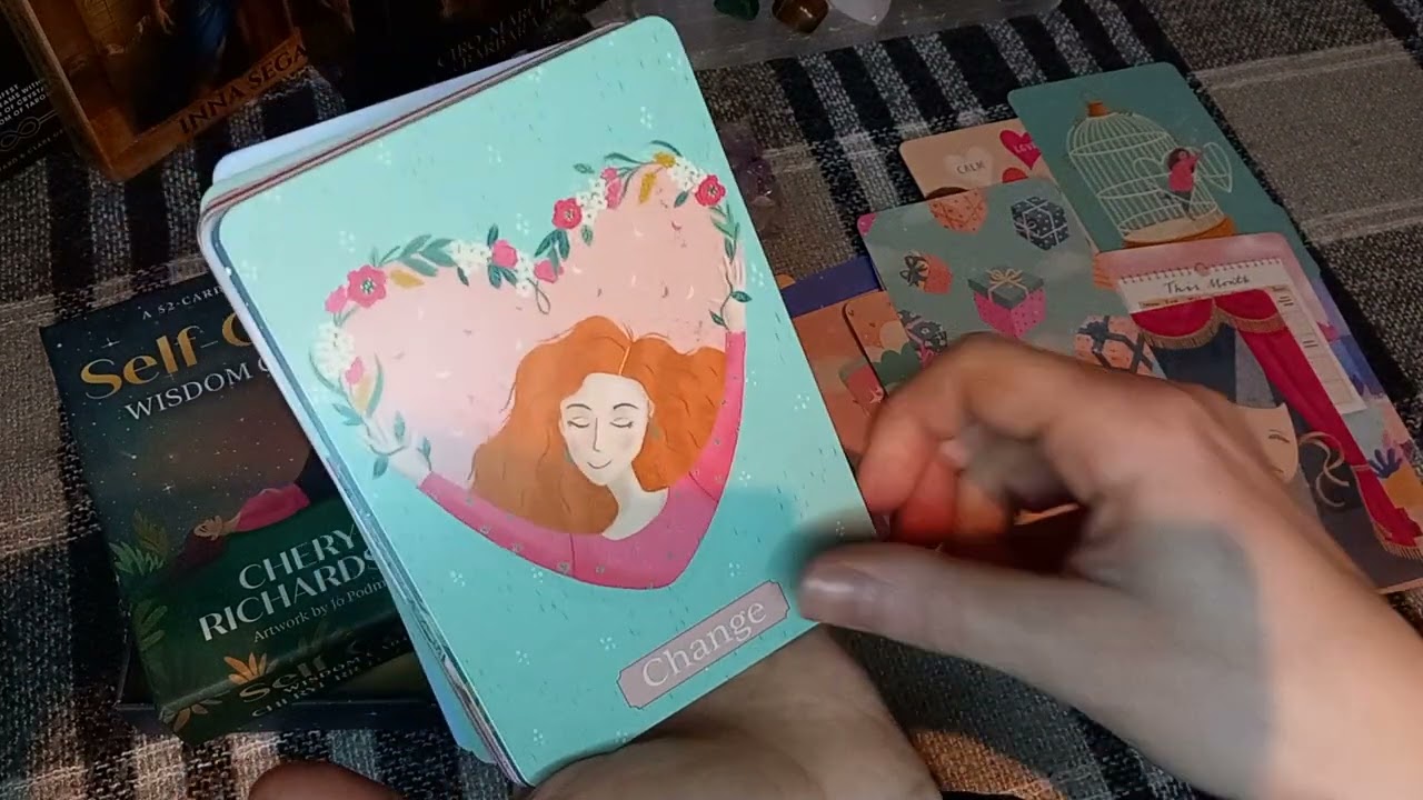 SELF CARE WISDOM CARDS FLIP THROUGH. UNBOXING and quick card pull 🩷🩷🩷