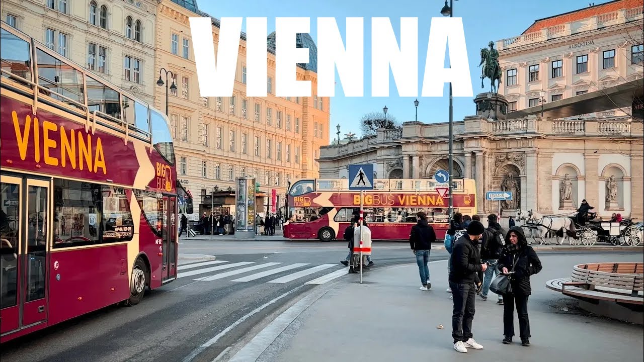 Vienna Walk in March 2023 (1+ Hour Tour 2023) | 4K HDR