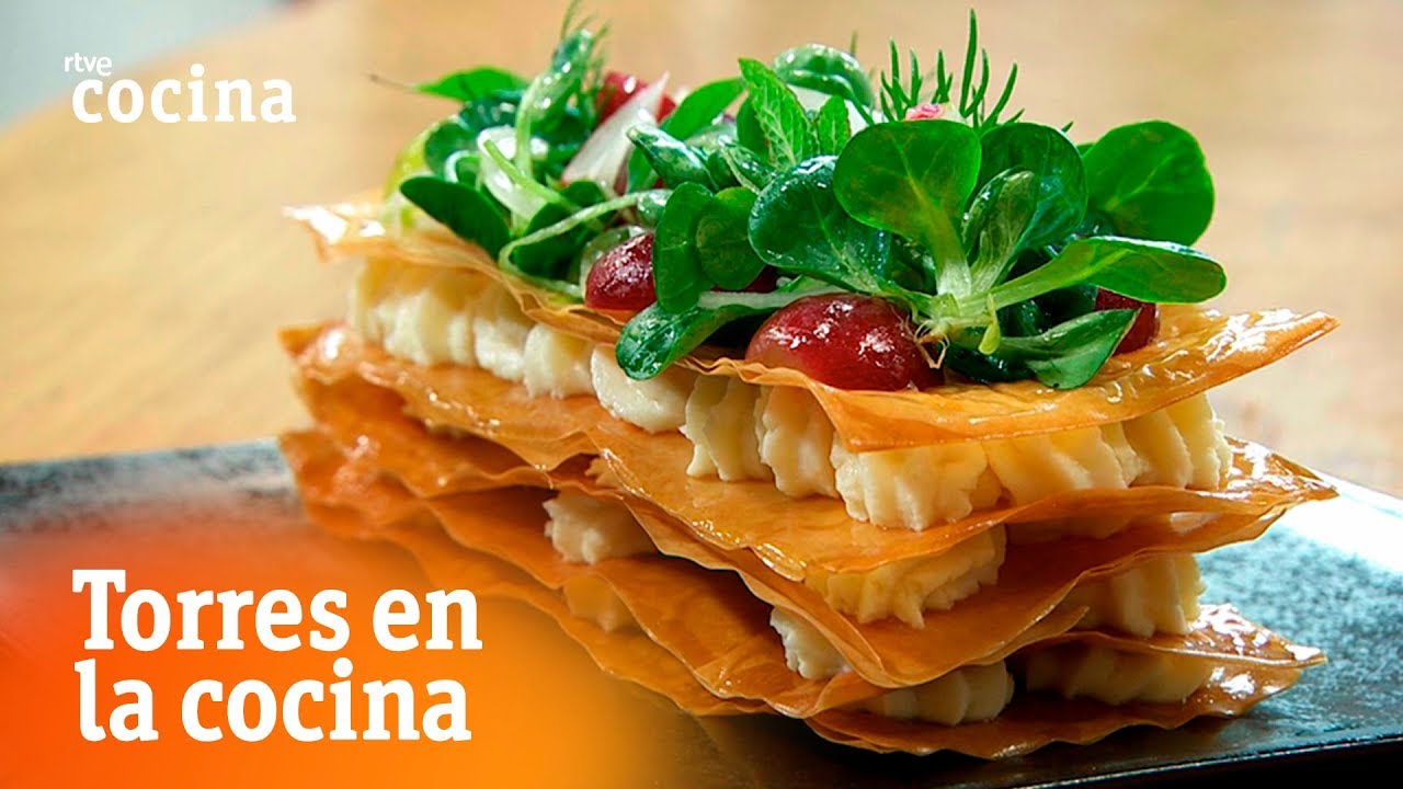 Cómo hacer milhojas de anchoas y manchego - Torres en la Cocina | RTVE Cocina