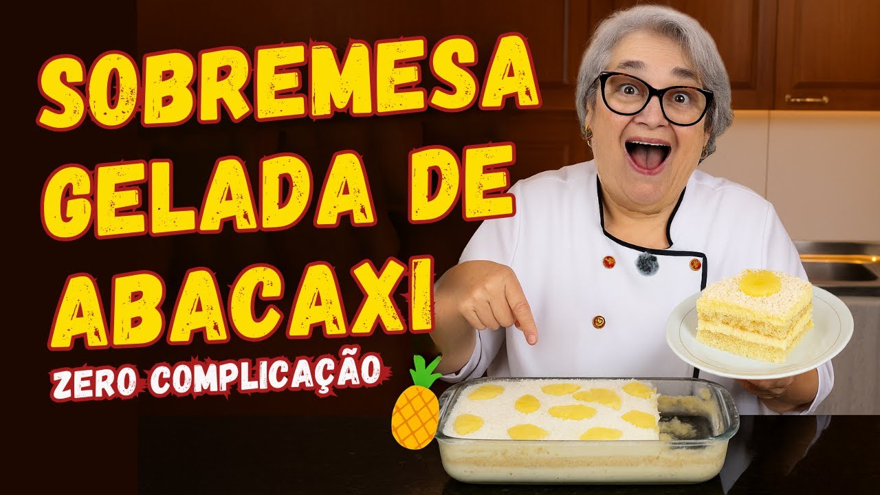 Delícia de Abacaxi Gelada É MAIS FÁCIL de Fazer do que Você Imagina!