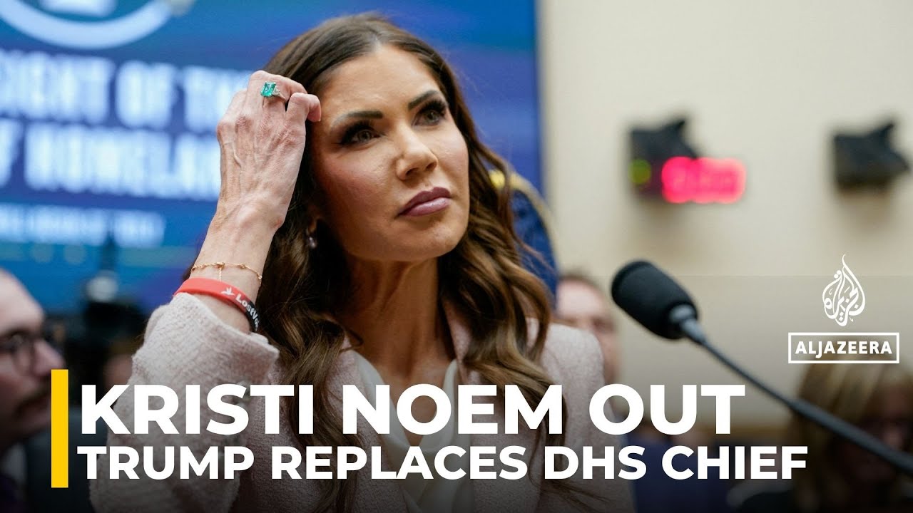 US dept of homeland security shakeup: Kristi Noem to be reassigned to a different role