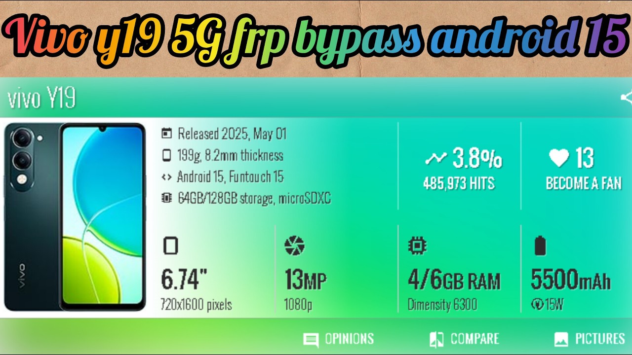 vivo y19 5g frp bypass android 15