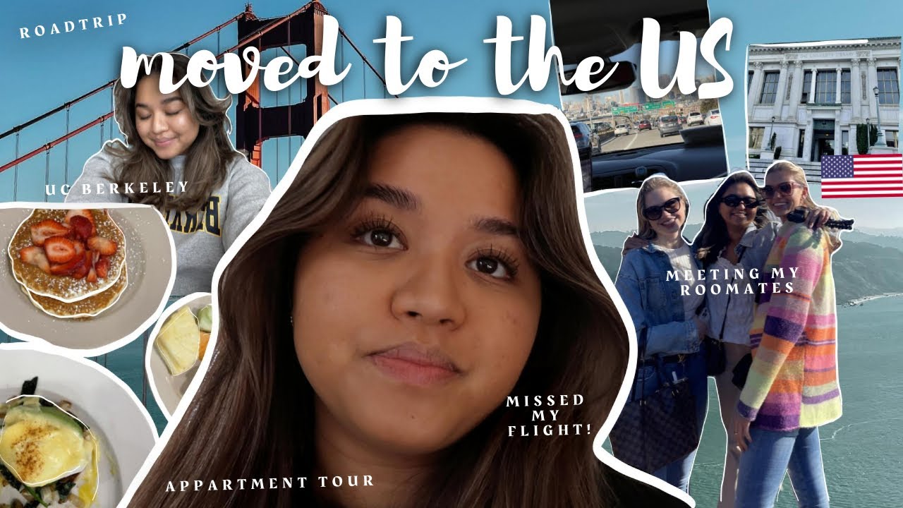 I moved to the US! 🇳🇴 🇺🇸 | missed my flight | apartment tour | UC Berkeley