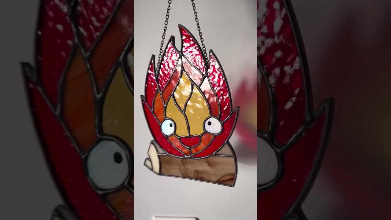 Studio ghibli stained glass suncatchers #stainedglass #suncatcher #studioghibli
