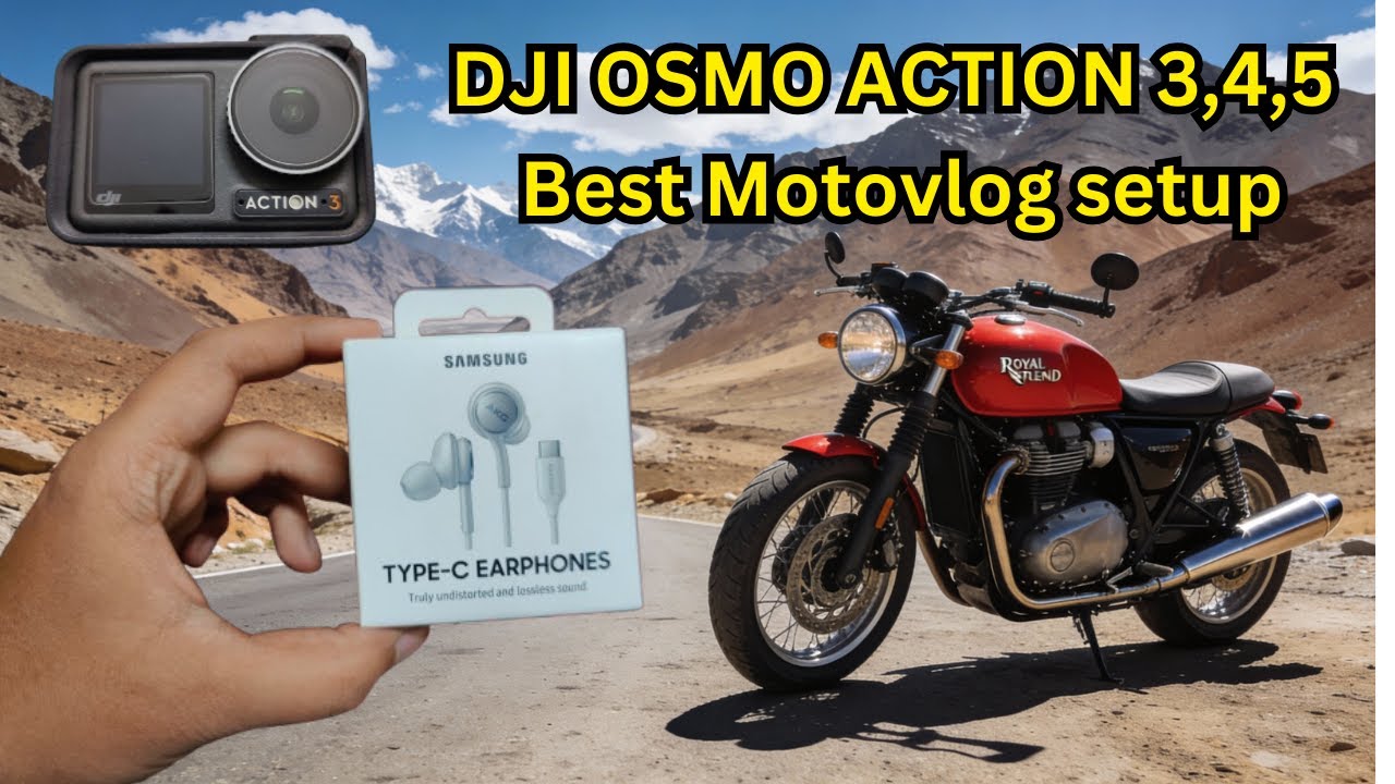Best Motovlogging Setup 2026 | Dji Osmo Action + Samsung ASG Earphone | Mic Setup in DJI Osmo Action