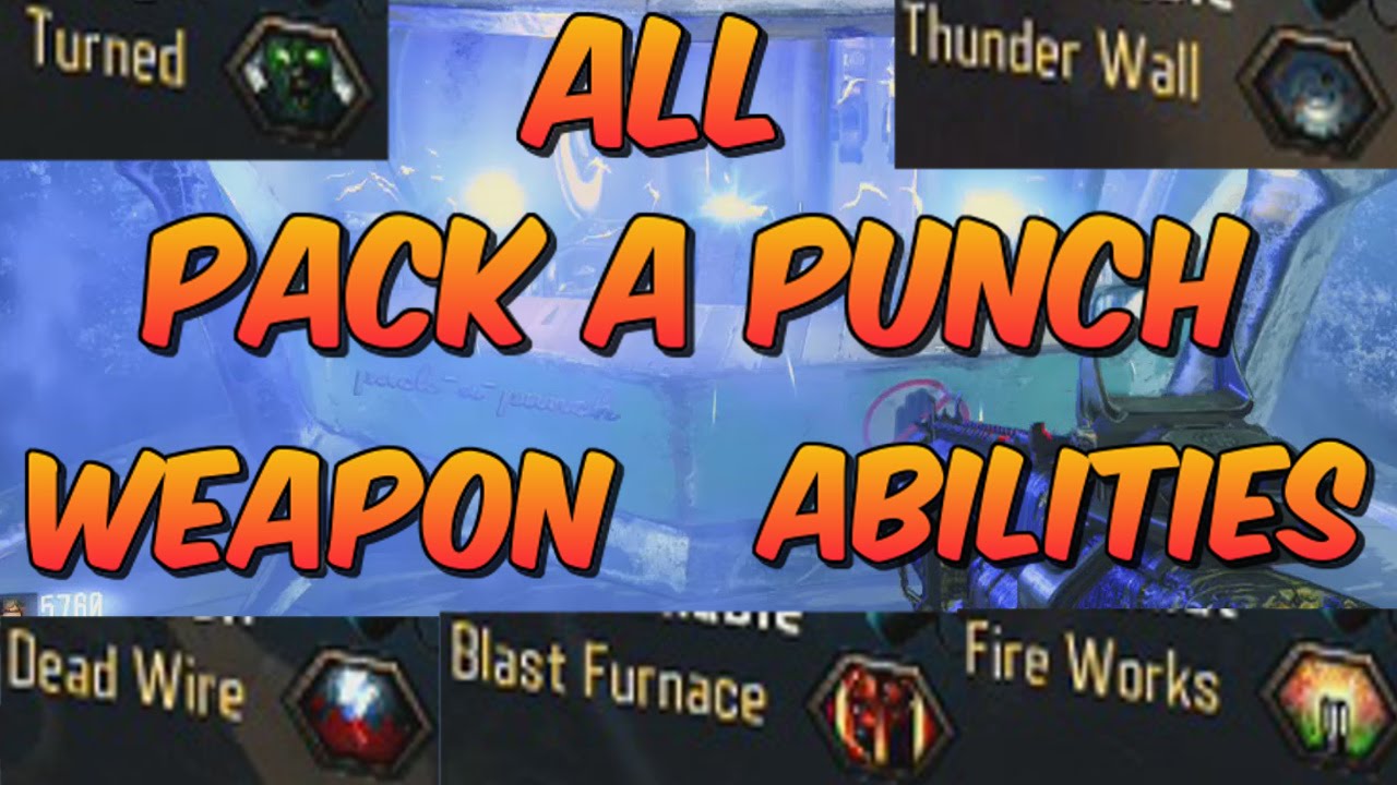 Black Ops 3 Zombies ALL PACK A PUNCHED ABILITIES EXPLAINED! Best Weapon Upgrades (BO3 Zombies)