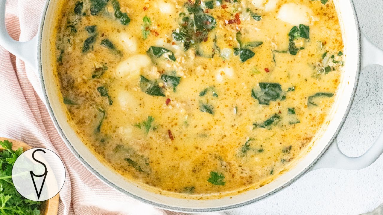 Vegan Sausage, Kale & Gnocchi Soup | This Savory Vegan