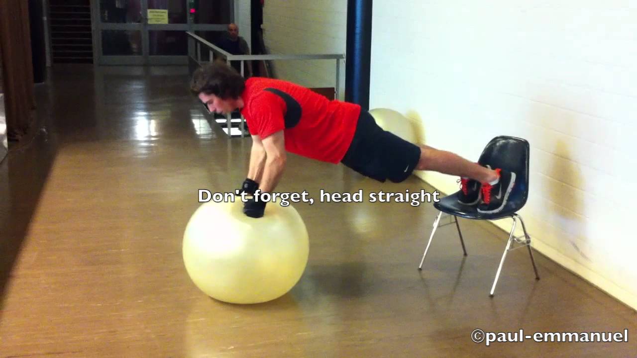 Logic Workout Main Exercises 1 Ball pushups