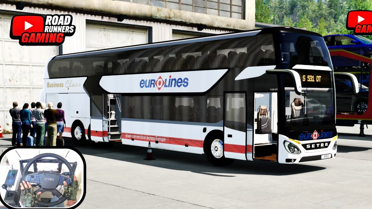 ETS2 4K HDR Setra 531 DT Eurolines | Speedy Double Lane Highway Drive | Euro Truck Simulator 2