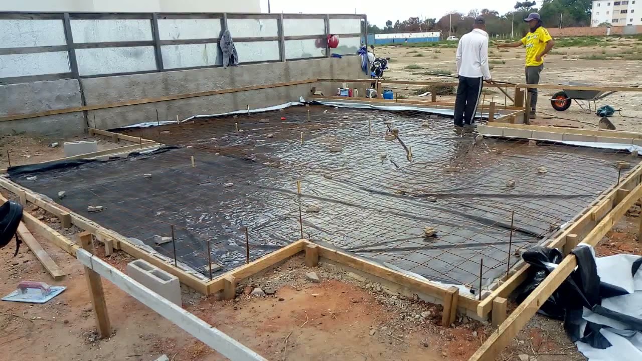 fundação feita por radier passo a passo Mine casa (parte 2)