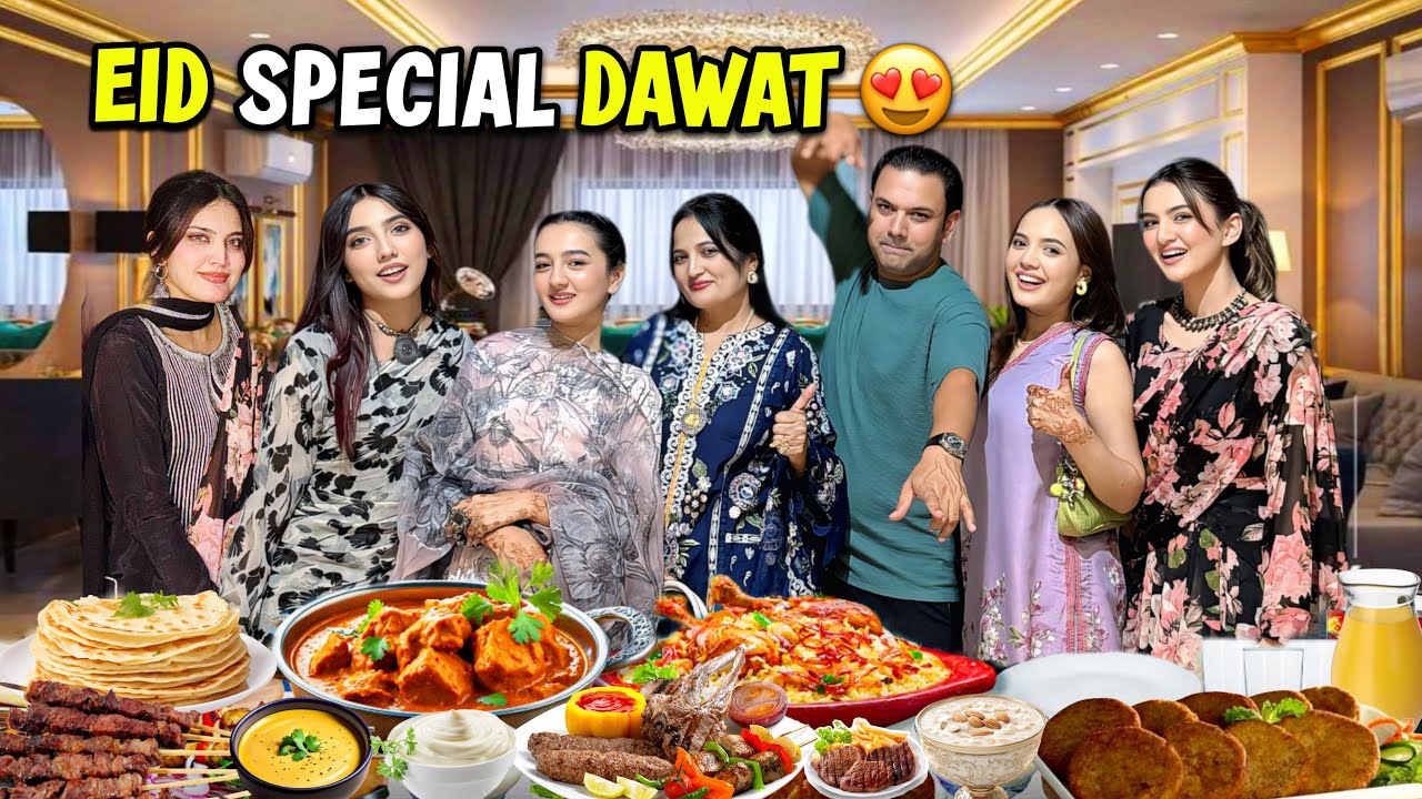 Dawat at Iqreeb&rsquo;s Home 🥩🥘 | Eid Day 2 Celebration | Zainab Got Hurt 😢 | Hira Faisal | Sistrology