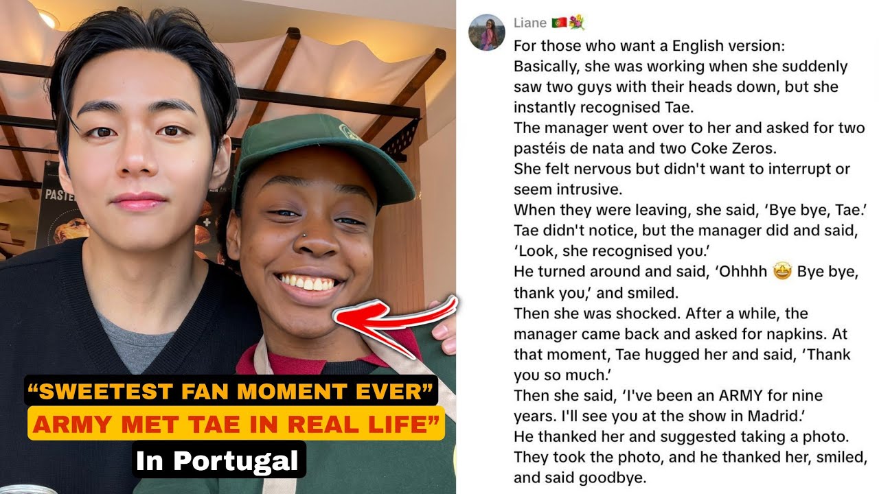 🔴“ARMY MET TAEHYUNG IN PORTUGAL — WHAT HE DID NEXT SHOCKED HER!”