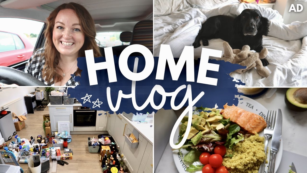 HOME VLOG! 🏡 utility room declutter, wedding jewellery haul, fresh haircut & cooking HelloFresh AD