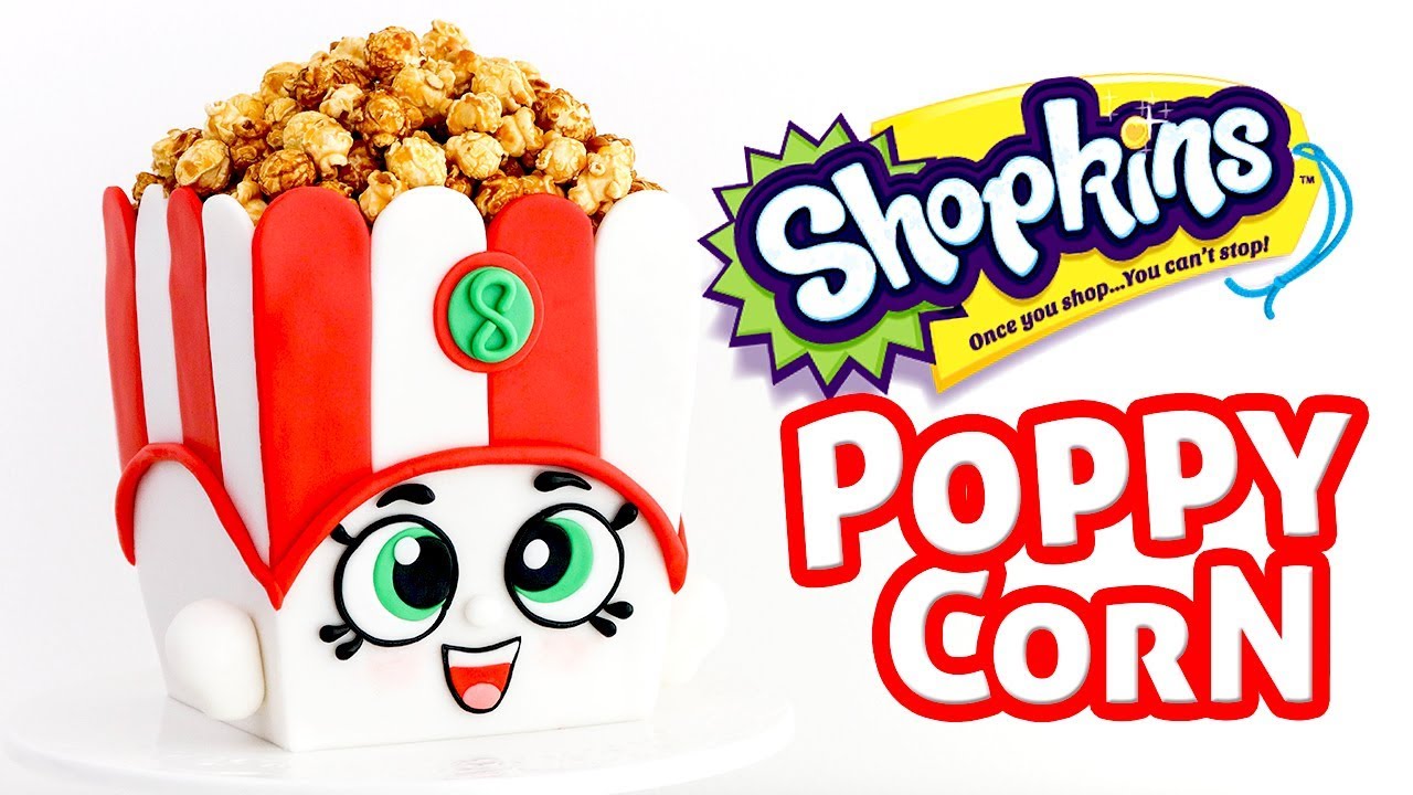 Torta / Pastel de Shopkins 🍿POPPY CORN ☆ Tan Dulce