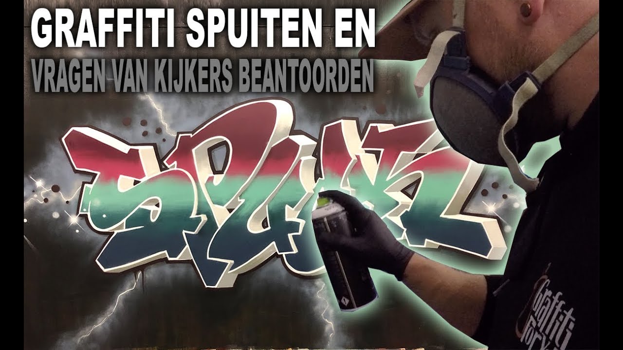 GRAFFITI spuiten en VRAGEN beantwoorden!