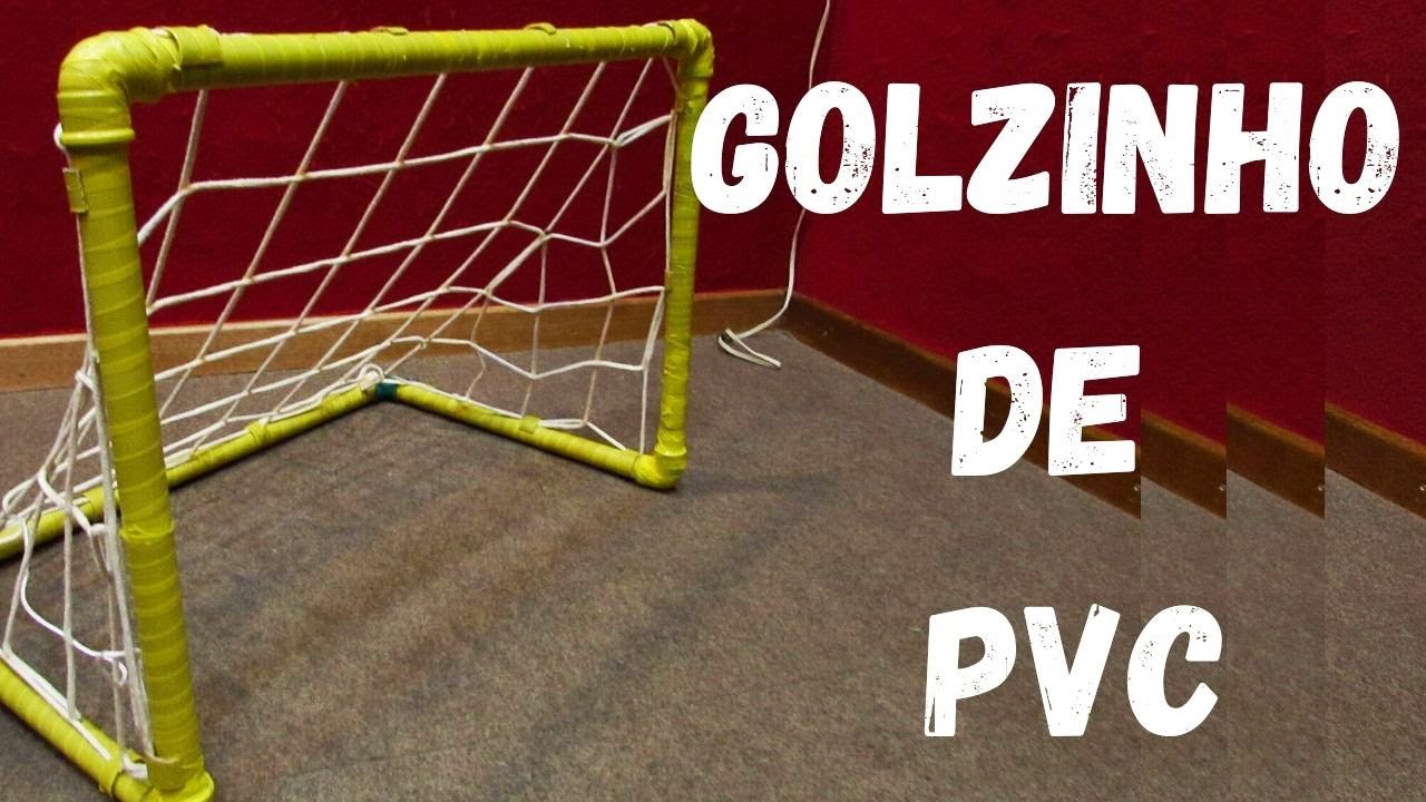 Como fazer um golzinho de PVC (TRAVE DE FUTEBOL)