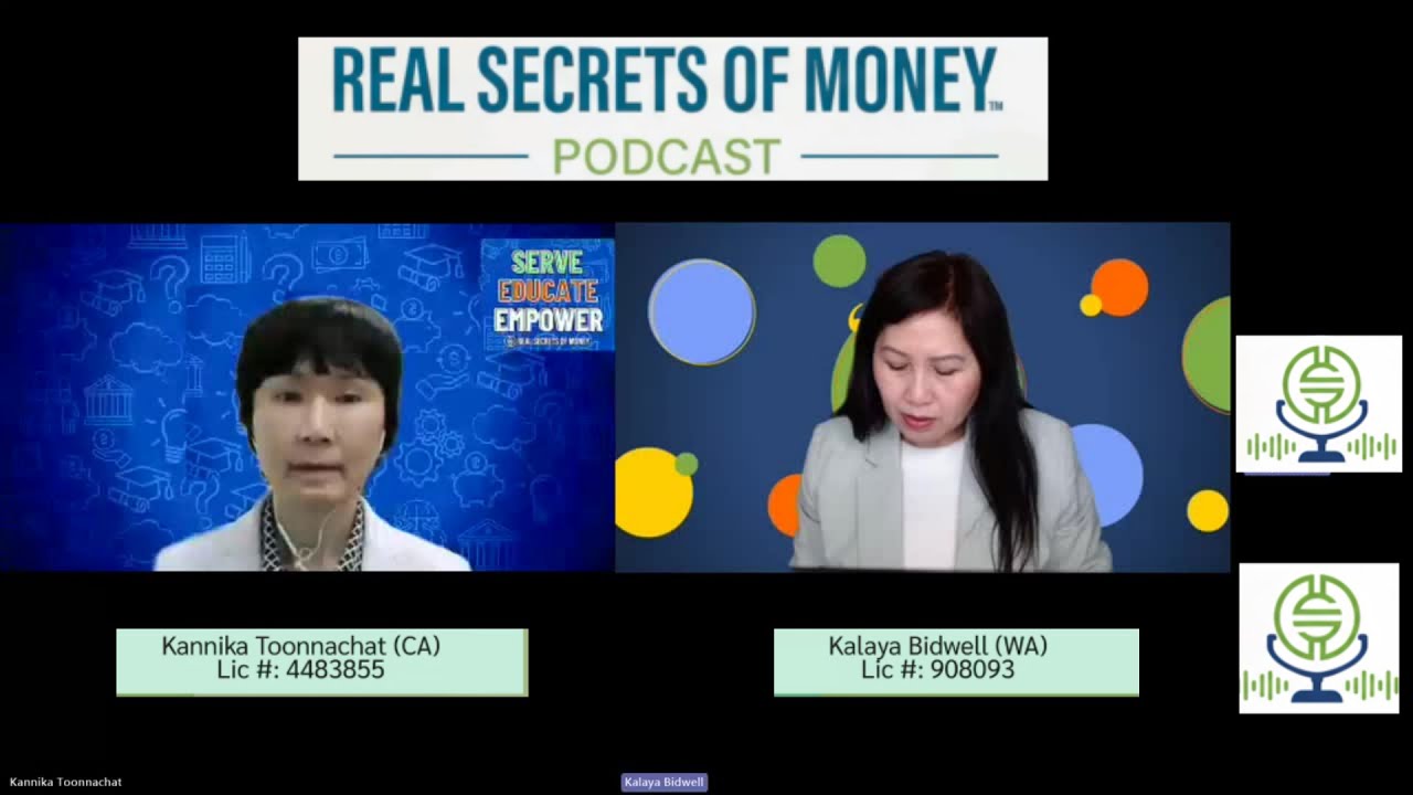 Episode 1 of 9 — Financial Psychology - Real Secrets of Money Podcast with Kalaya & Kannika