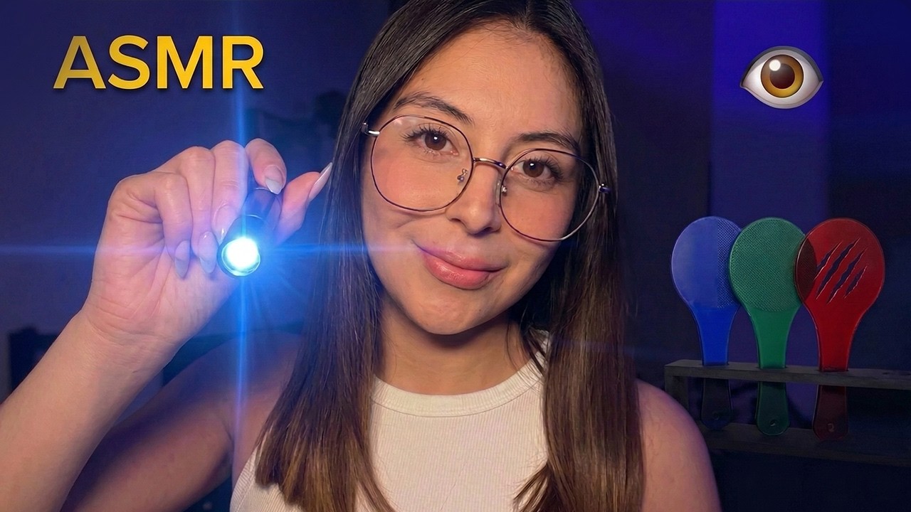 ASMR ROLEPLAY 🧠 EXAMEN DE NERVIOS CRANEALES LENTO ✨